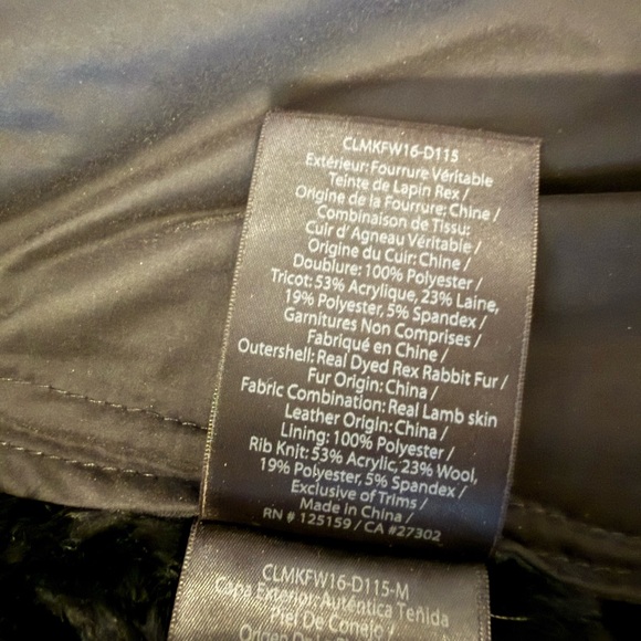 Mackage Fur and Leather Cardigan Jacket - Picture 6 of 6